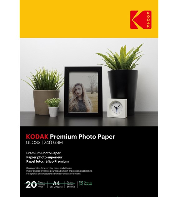 Kodak Premium Photo Paper Glossy 240 gsm A4/20 szt - 740093