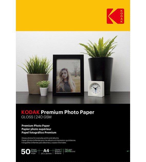 Kodak Premium Photo Paper Glossy 240 gsm A4/50 szt - 740094