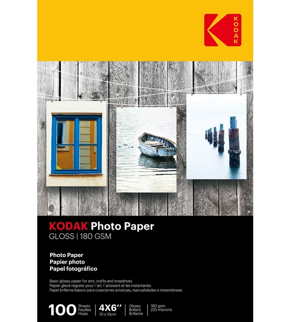 Kodak Photo Paper Glossy 180 gsm 4R(10x15)/100 szt - 740097