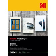 Kodak Photo Paper Glossy 180 gsm A4/100 szt - 740105