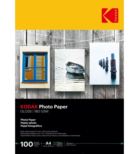 Kodak Photo Paper Glossy 180 gsm A4/100 szt - 740105