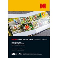 Kodak Photo Sticker Paper Glossy 120gsm A4/50 szt - 891671