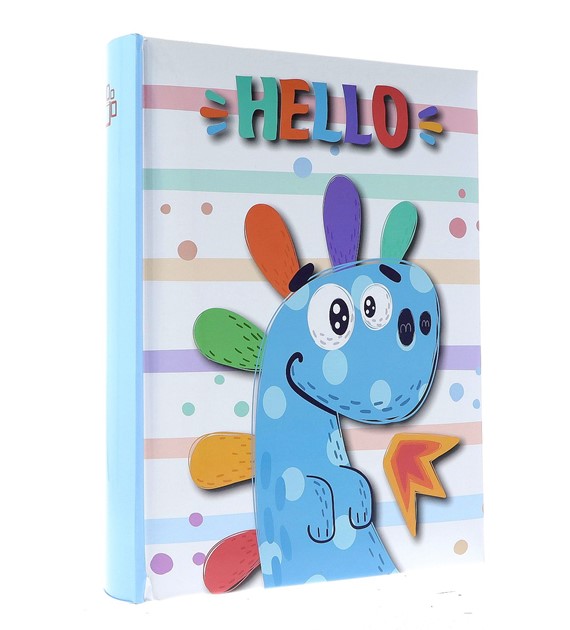 Book bound pocket album 10x15/200 B46200S HELLO BLUE