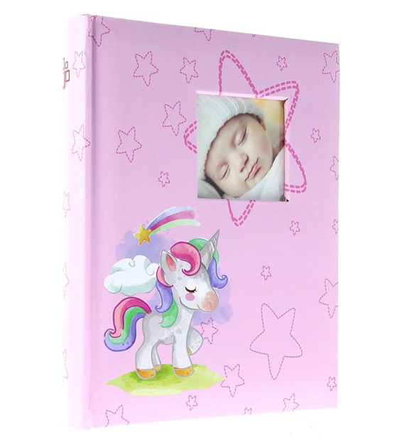 Book bound pocket album 10x15/200 B46200S UNICORN PINK