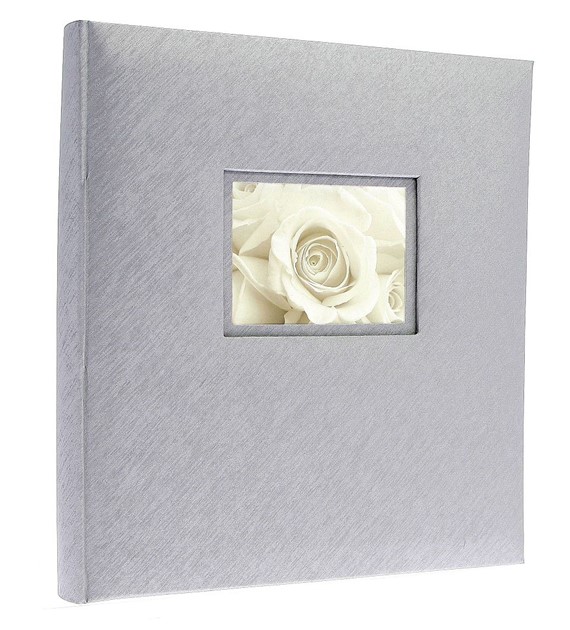 Book bound tradtional album 29x32/60 DBCL30 LOVE SILVER