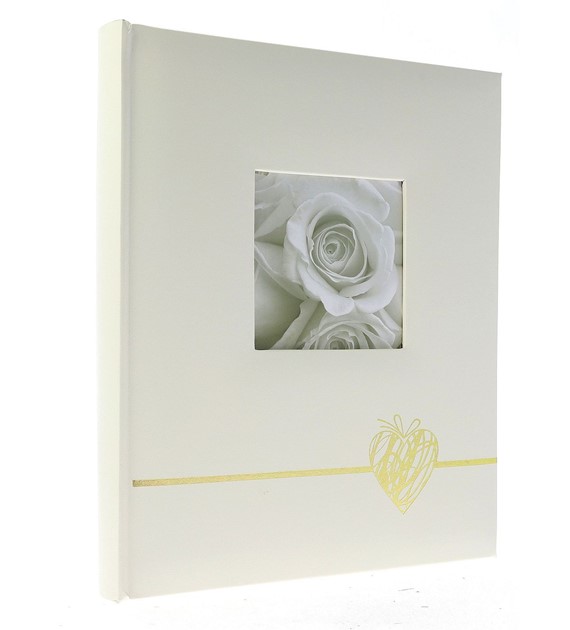 Book bound traditional album 24x29/40 DBCS20 HEART GOLD(B)