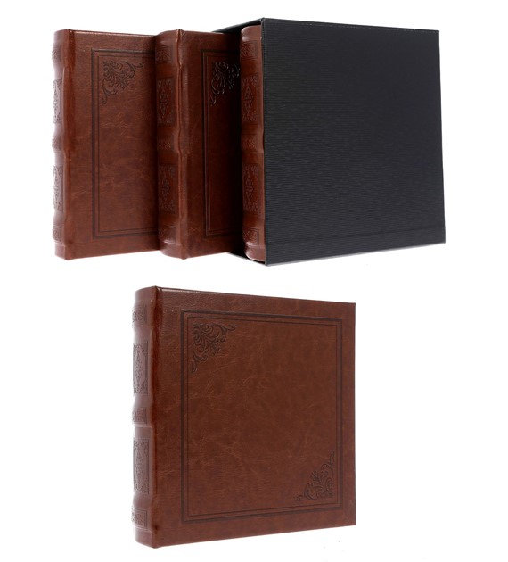 Book bound pocket albums in a gift box 10x15/200 x 3 KD46200 JOURNAL BOX3-2