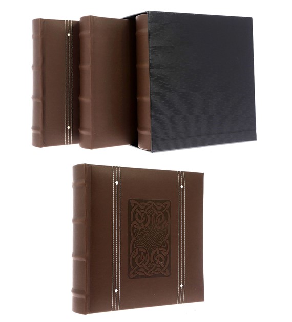 Book bound pocket albums in a gift box 10x15/200 x 3 KD46200 LINE BOX3-1