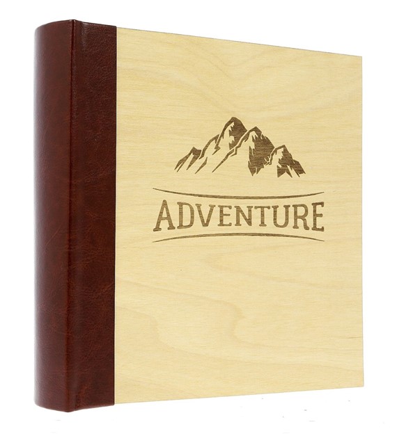 Album kieszeniowy szyty 10x15/200 KD46200 WOOD BROWN ADVENTURE