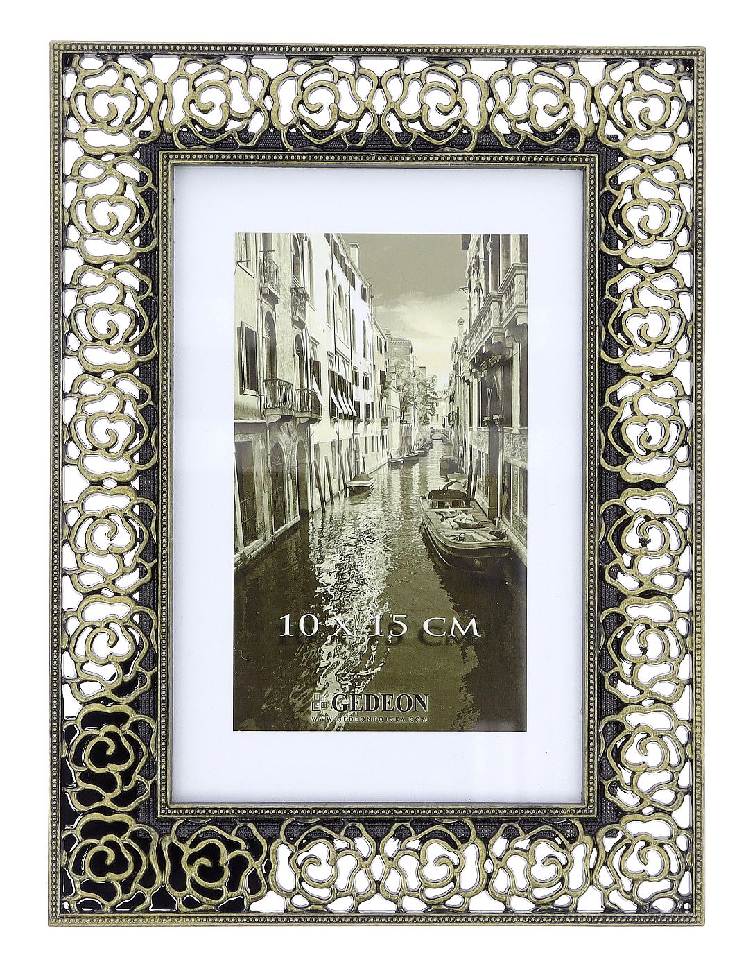 Decorative metal brass frame 10x15cm RM0746G